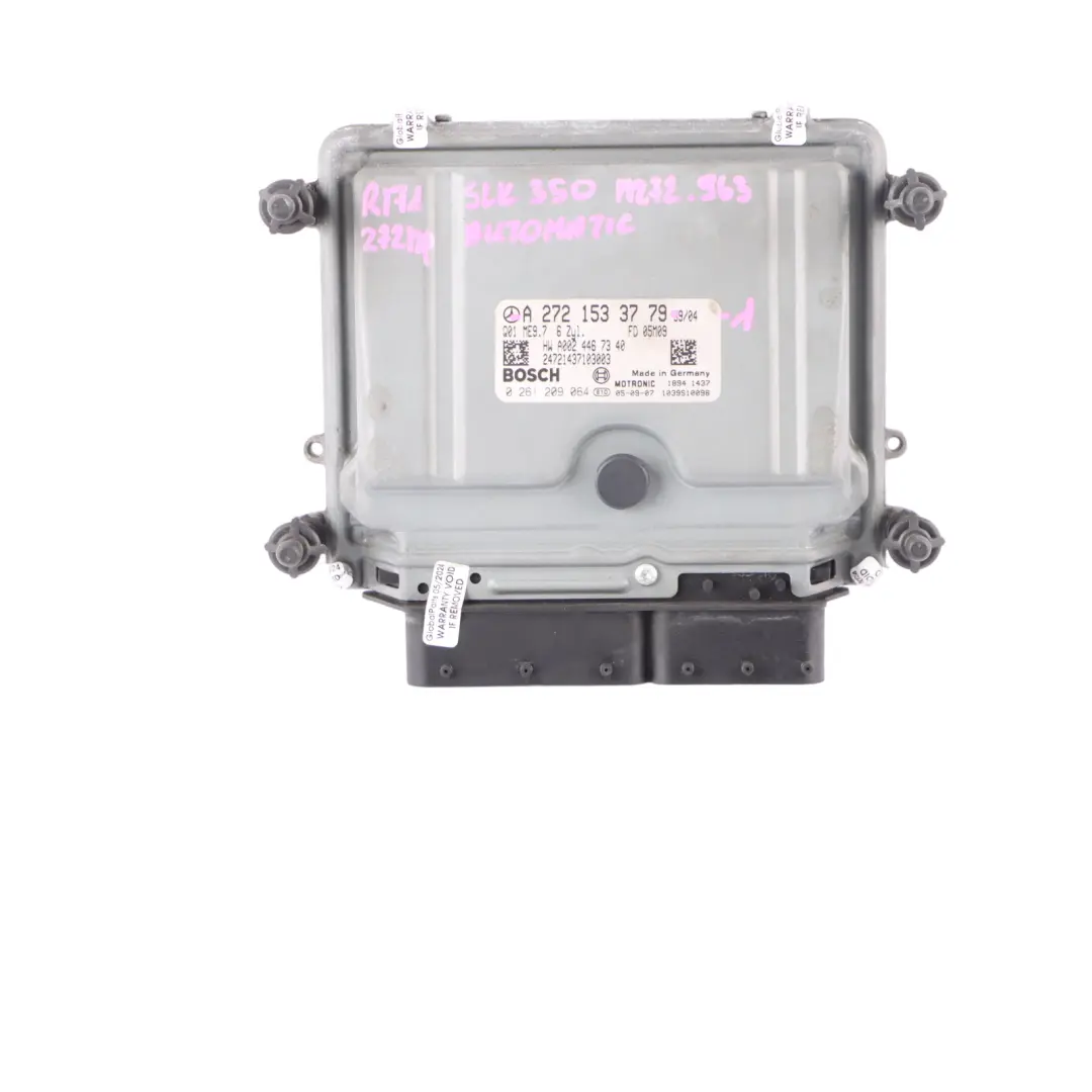 SLK350 272.963 272HP Engine Module ECU Kit 2 Keys Lock to Mercedes R171 with Part number A2721533779 Mercedes R171 SLK350 272.963 272HP Engine Module ECU Kit 2 Keys Lock - SKU A2721533779-1 - Part number A2721533779