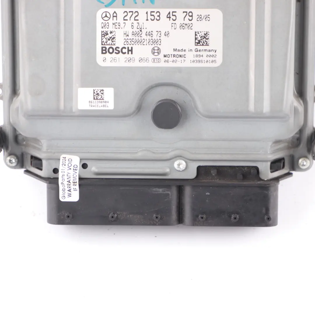 M272.940 CLK280 231HP Engine Module ECU Unit Automatic to Mercedes C209 with Part number A2721534579 Mercedes C209 M272.940 CLK280 231HP Engine Module ECU Unit Automatic - SKU A2721534579 - Part number A2721534579