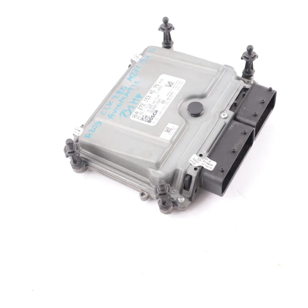 M272.940 CLK280 231HP Engine Module ECU Unit Automatic to Mercedes C209 with Part number A2721534579 Mercedes C209 M272.940 CLK280 231HP Engine Module ECU Unit Automatic - SKU A2721534579 - Part number A2721534579