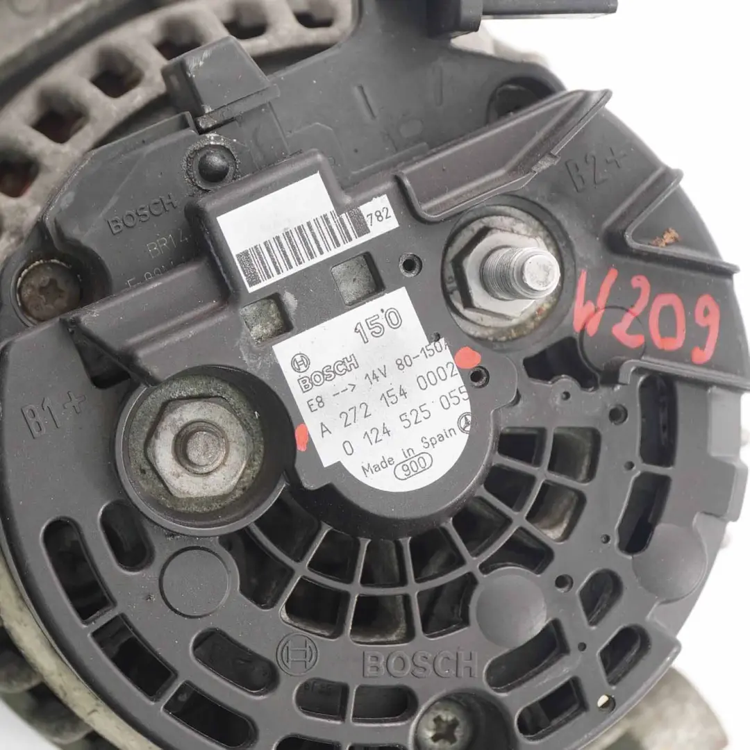 Alternator Generator Mercedes R171 W209 M272 Petrol Engine 150A to with Part number A2721540002 Alternator Generator Mercedes R171 W209 M272 Petrol Engine 150A - SKU A2721540002 - Part number A2721540002