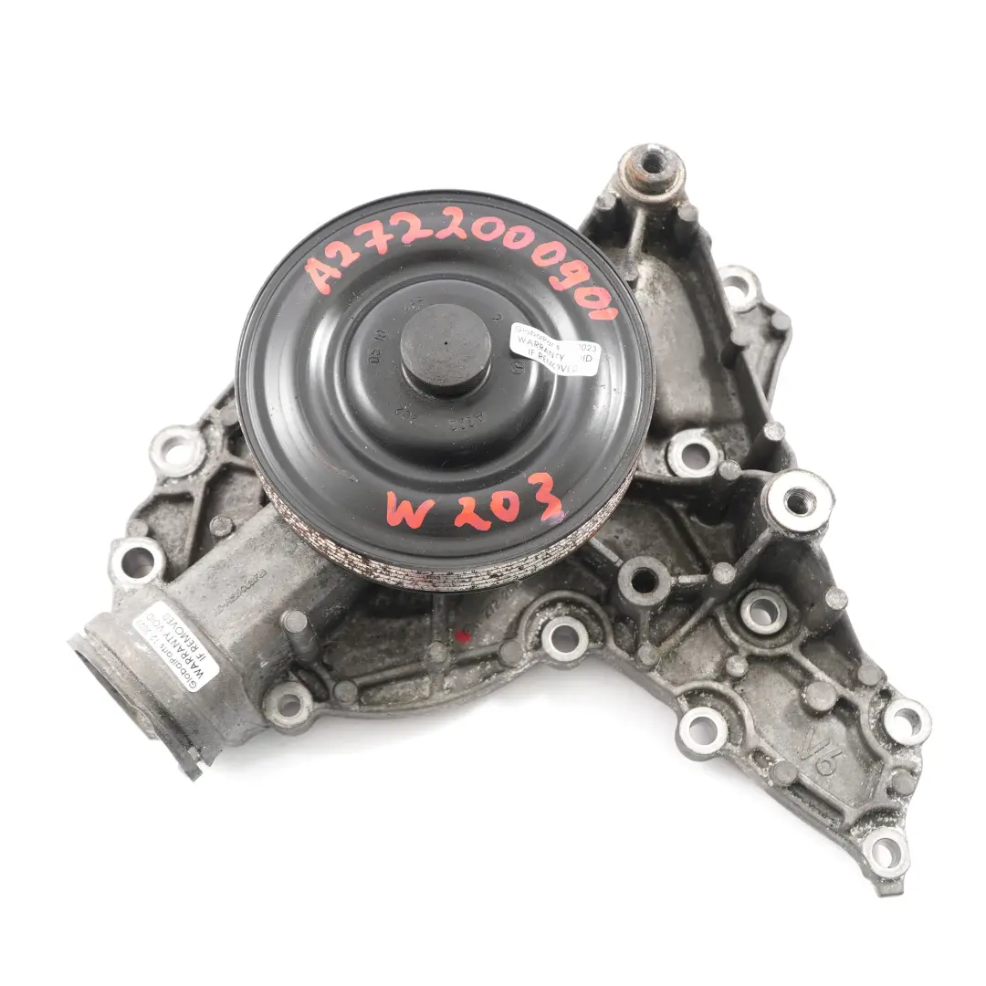 Pompe à eau Mercedes W203 M272 Petrol Coolant Circulation pour à propos du numéro de pièce A2722000901 Pompe à eau Mercedes W203 M272 Petrol Coolant Circulation - SKU A2722000901 - Numéro de pièce A2722000901