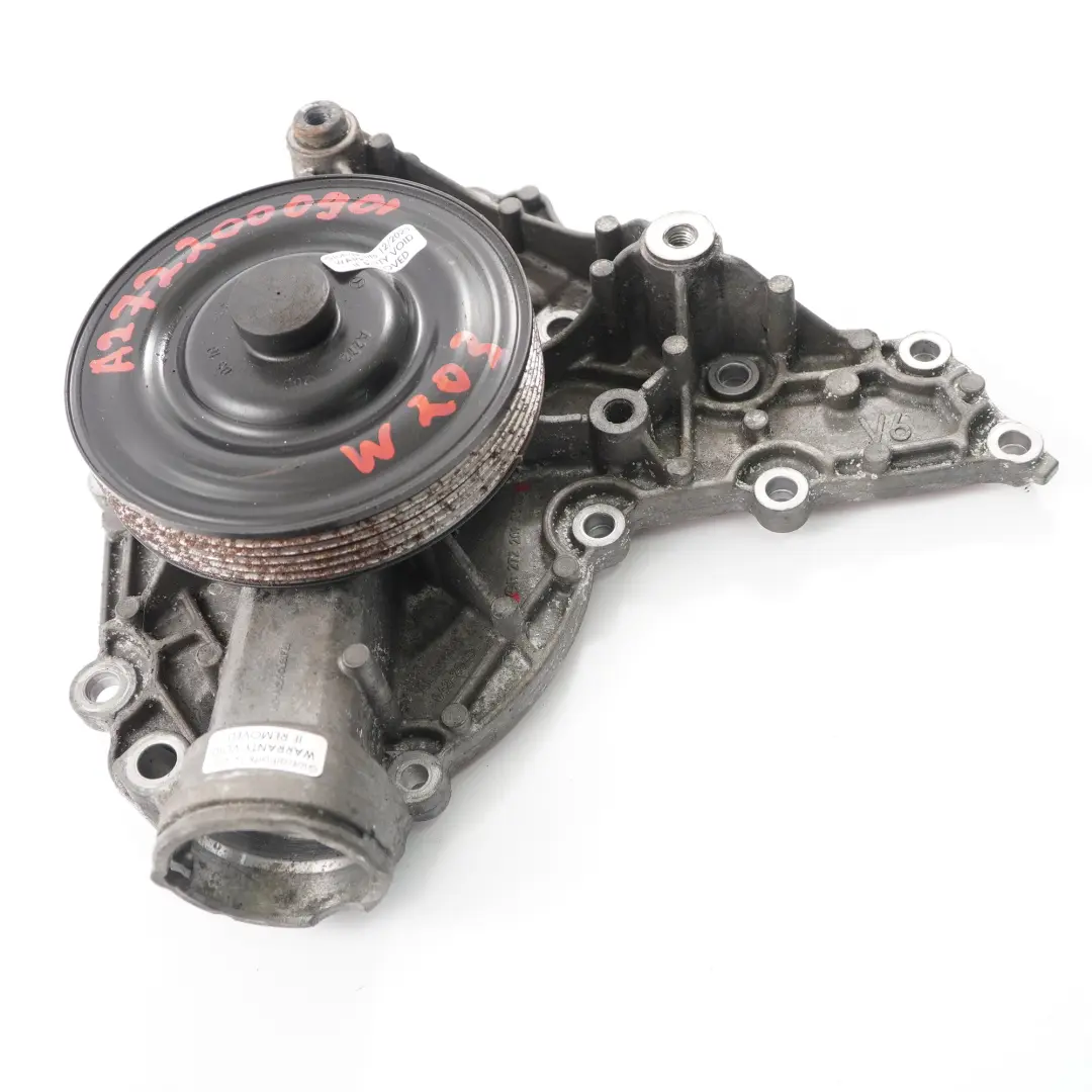 Water Pump Mercedes W203 M272 Petrol Coolant Circulation to with Part number A2722000901 Water Pump Mercedes W203 M272 Petrol Coolant Circulation - SKU A2722000901 - Part number A2722000901