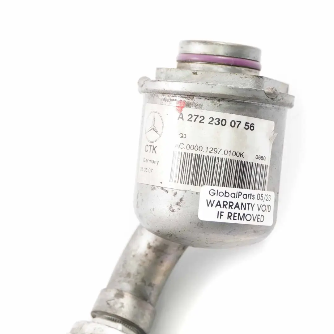 M272 Compressore Tubo Climatizzatore per Mercedes W203 W209 con numero di parte A2722300756 Mercedes W203 W209 M272 Compressore Tubo Climatizzatore - SKU A2722300756 - Numero di parte A2722300756