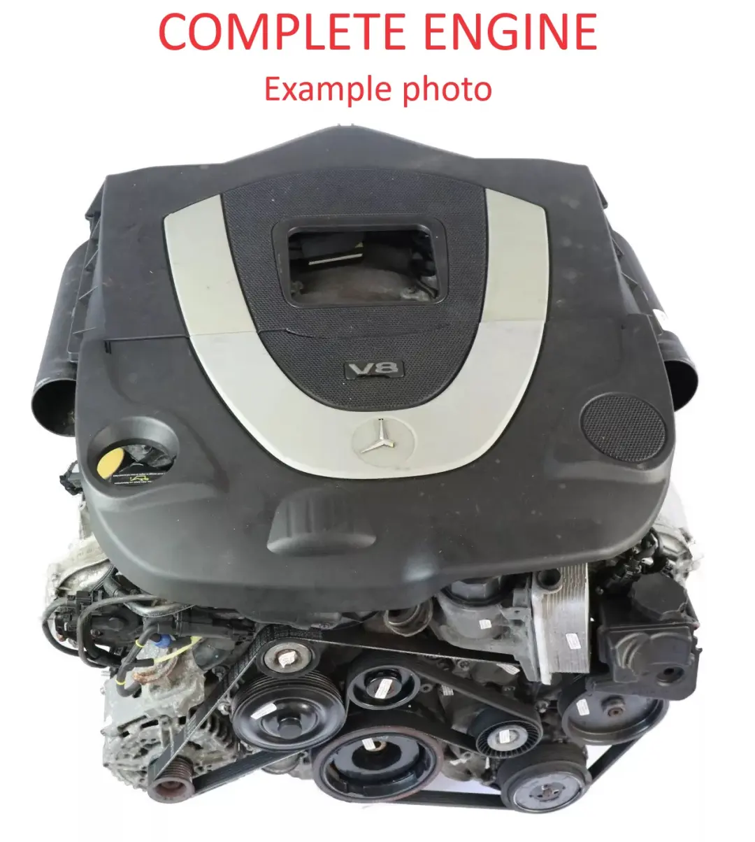 Mercedes C216 W221 500 4MATIC Motor Desnudo 273968 273.968 388HP 189k, GARANTÍA - SKU A2730104700 - Número de pieza A2730104700