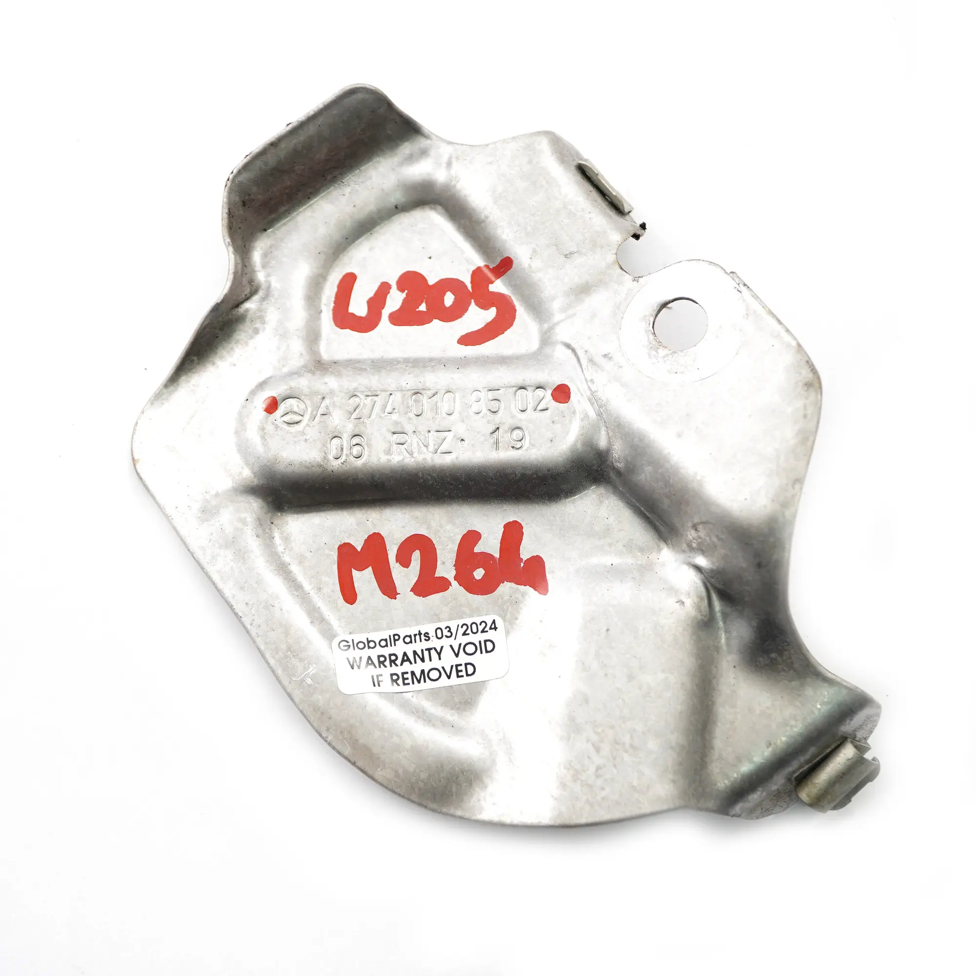 Scudo termico Mercedes W167 W213 C238 C257 Copripiastra A2740108502
