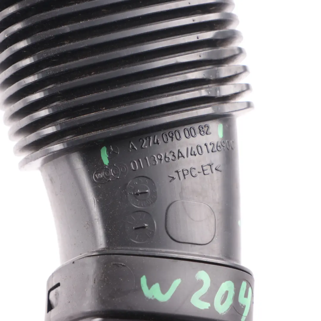 M274 Petrol Air Intake Hose Pipe Duct to Mercedes W204 with Part number A2740900082 Mercedes W204 M274 Petrol Air Intake Hose Pipe Duct - SKU A2740900082 - Part number A2740900082