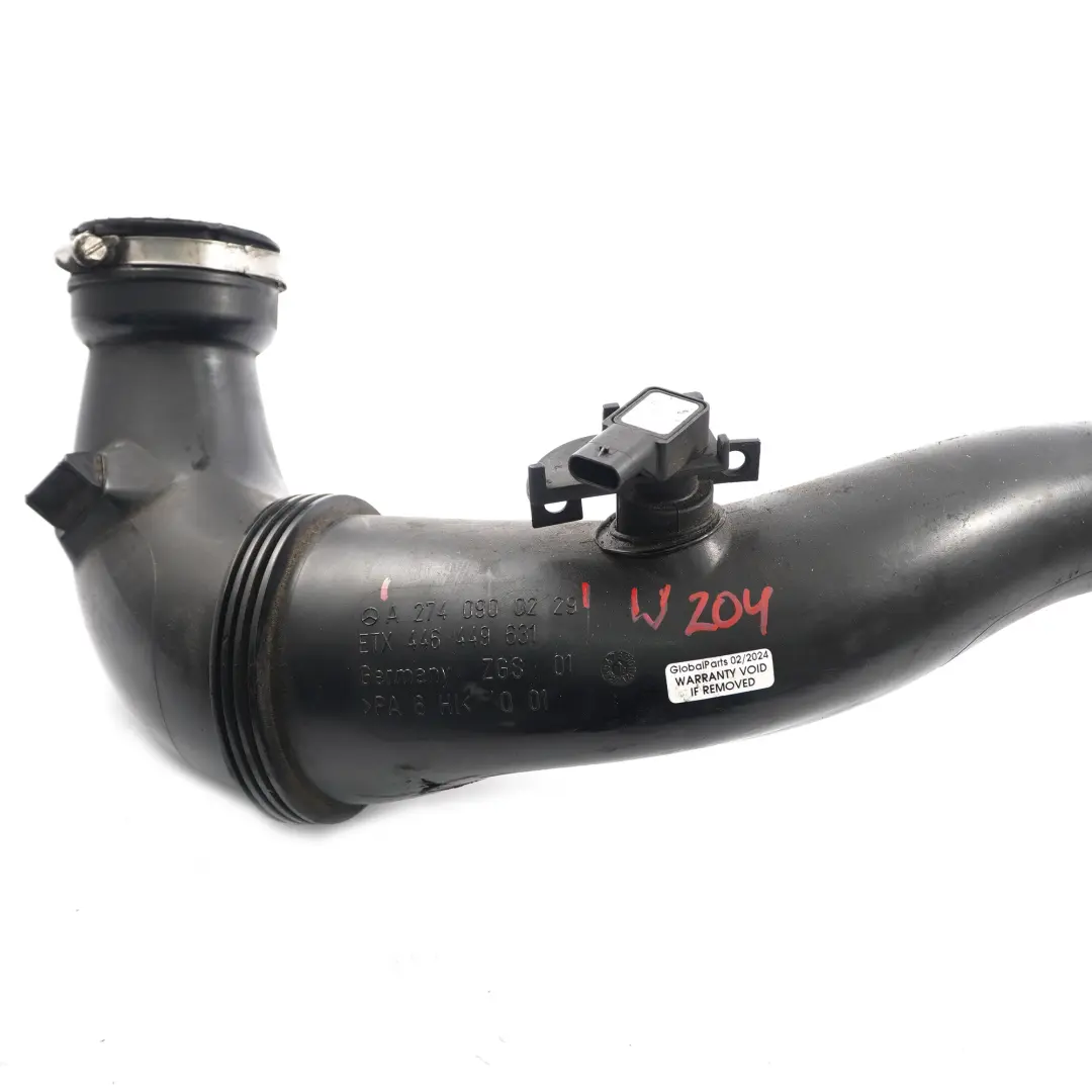 Mercedes W204 M274 Tuyau du boîtier filtre à air vers le collecteur d'admission - SKU A2740900229 - Numéro de pièce A2740900229
