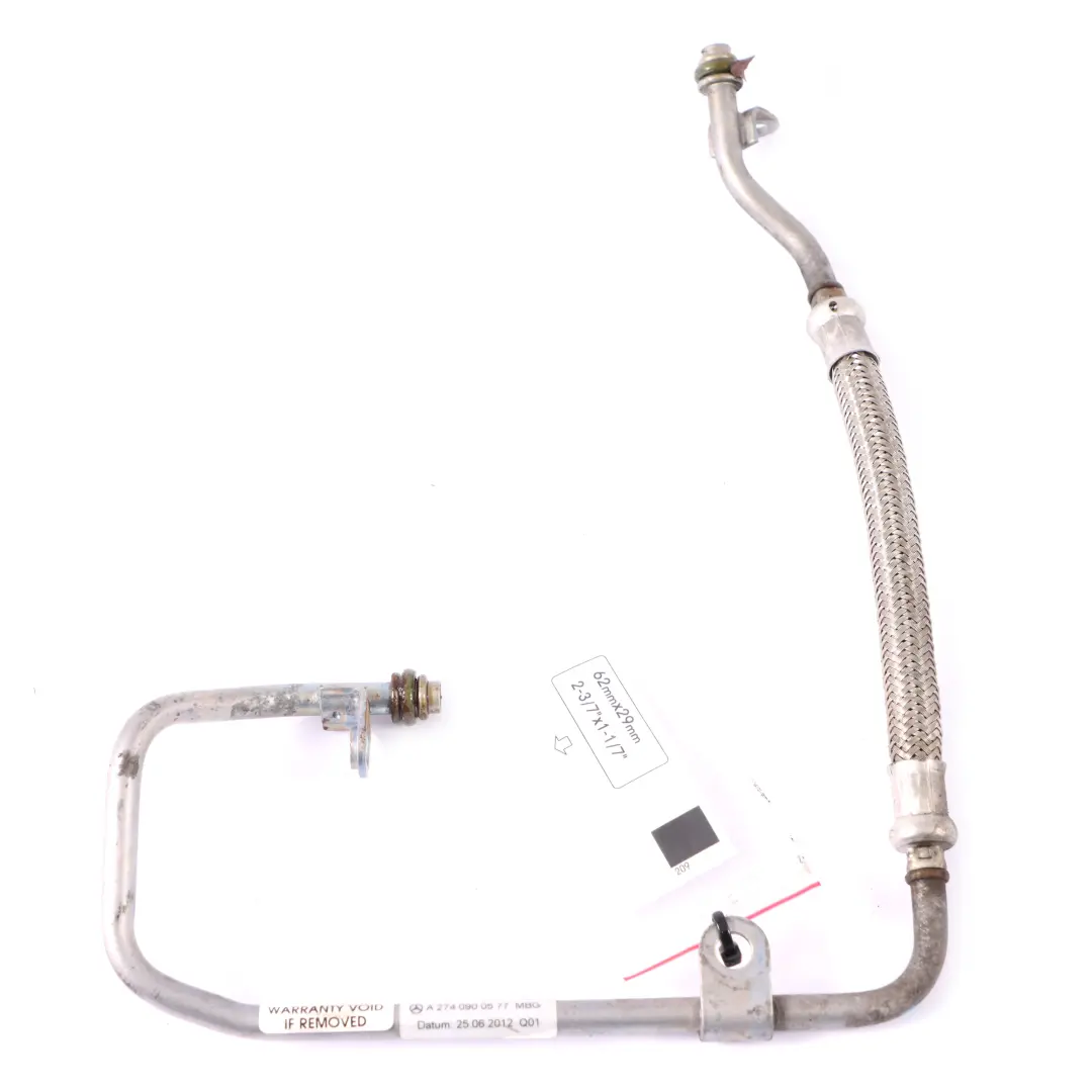 Turbocompresor Tubo Aceite Línea Entrada Gasolina M274 para Mercedes W204 con número de pieza A2740900577 Mercedes W204 Turbocompresor Tubo Aceite Línea Entrada Gasolina M274 - SKU A2740902700 - Número de pieza A2740900577