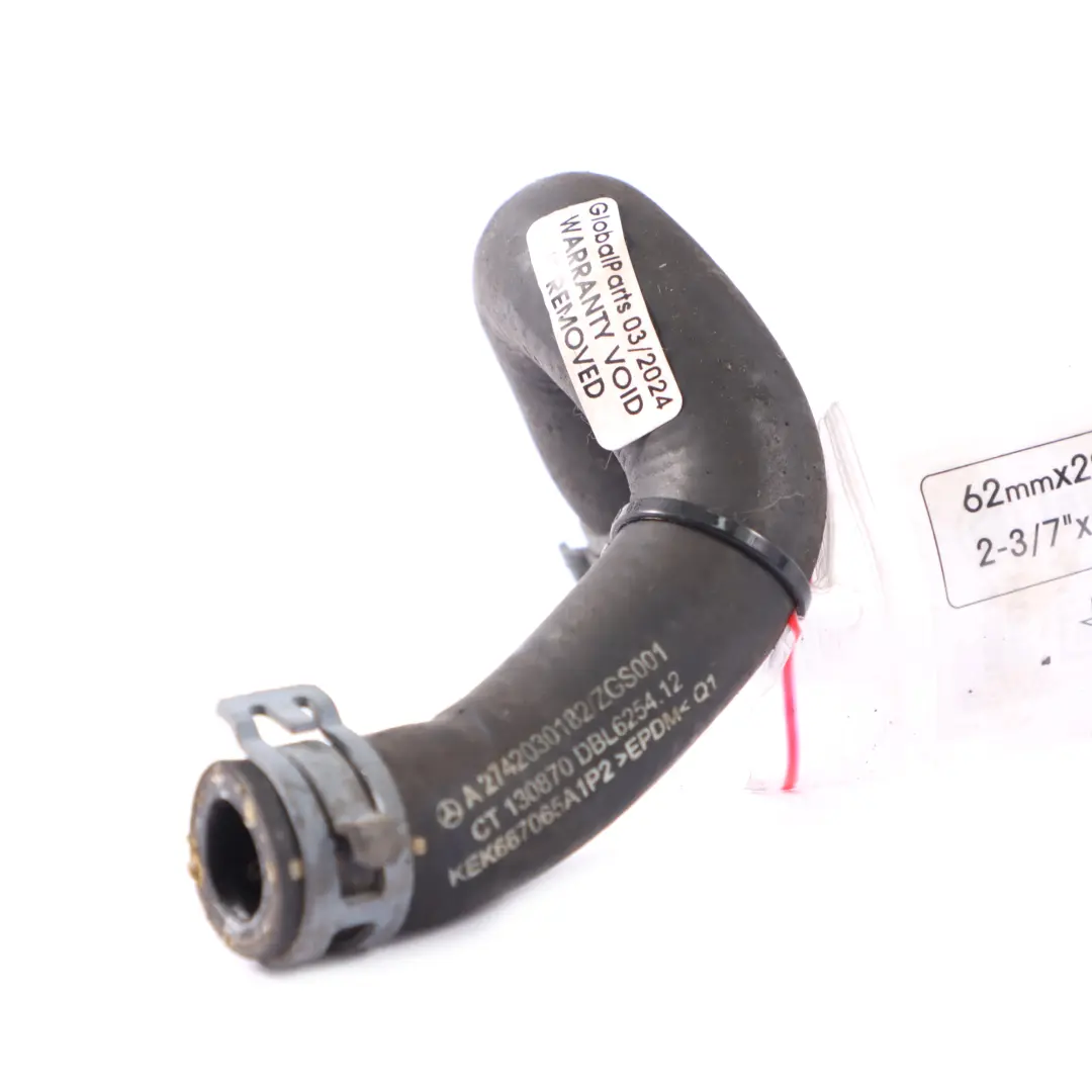 Coolant Hose Mercedes X253 Petrol M274 Heat Exchanger Water Line  - SKU A2742030182 - Part number A2742030182