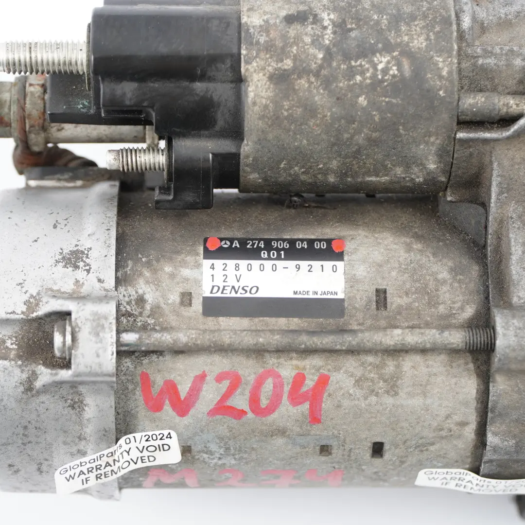 M274 OM651 Starter Motor Engine Starter to Mercedes W204 W212 C207 with Part number A2749060400 Mercedes W204 W212 C207 M274 OM651 Starter Motor Engine Starter - SKU A2749060400 - Part number A2749060400