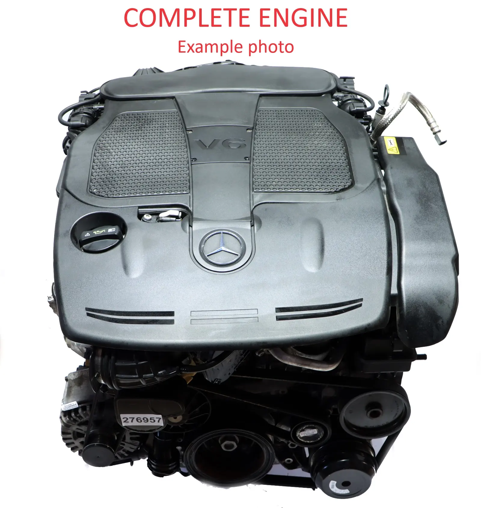 Mercedes W204 C207 300 350 Motor Desnudo 276.957 276957 139 000 km, GARANTÍA
