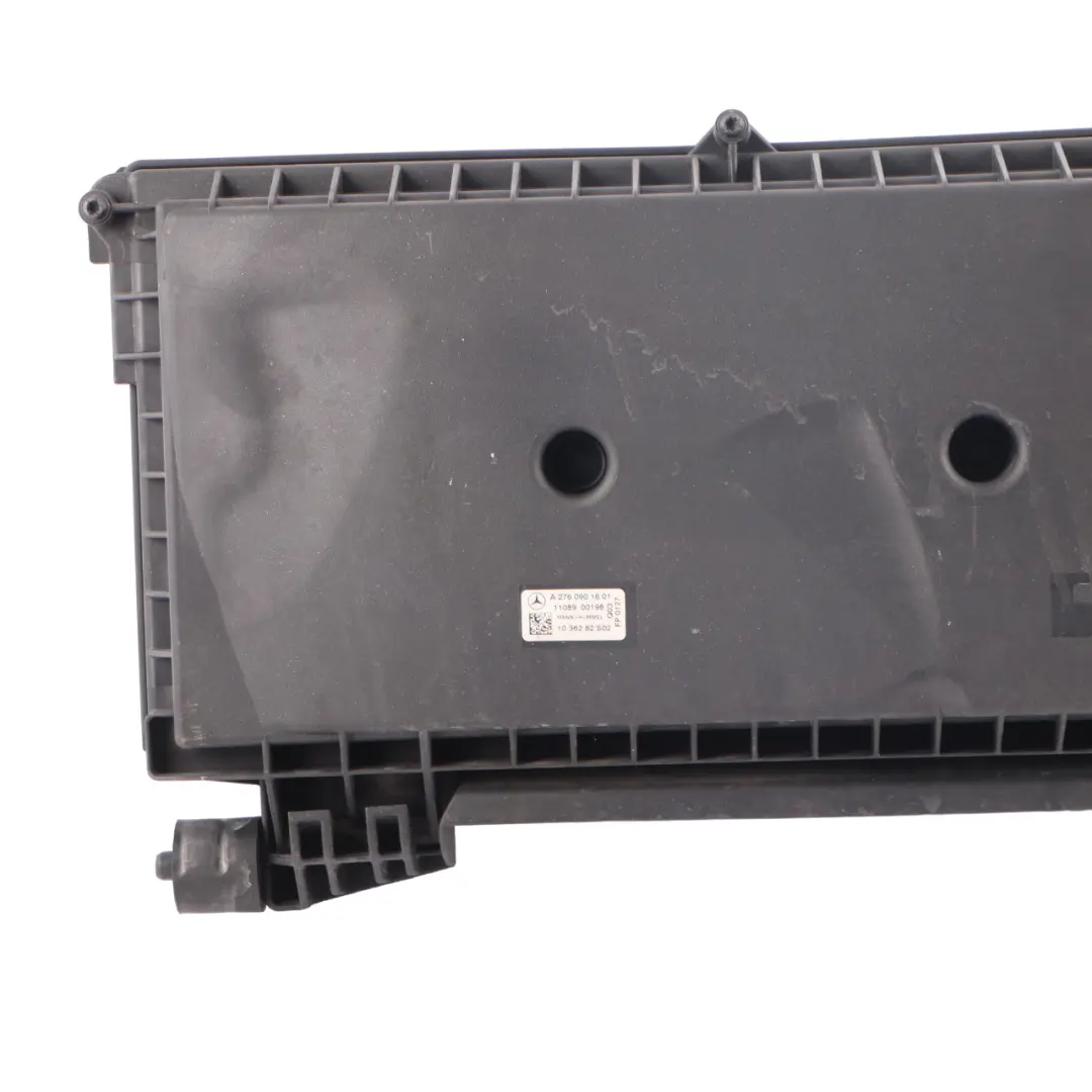 Filter Box Silencer Housing Cover to Mercedes W204 W212 M276 Air with Part number A2760901601 Mercedes W204 W212 M276 Air Filter Box Silencer Housing Cover - SKU A2760901601 - Part number A2760901601