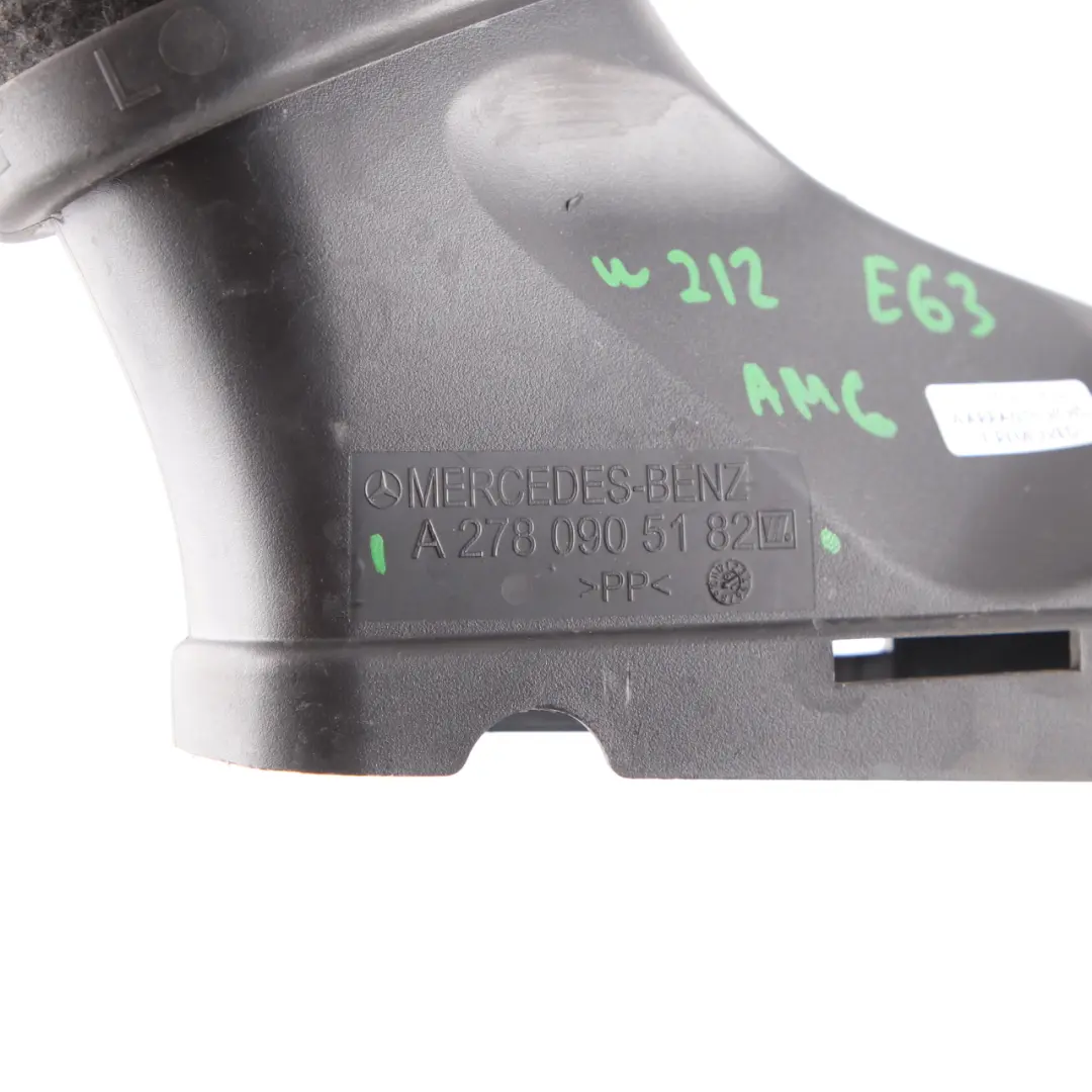 Intake Tube Mercedes W212 M157 AMG Left N/S Air Channel to Air with Part number A2780905182 Air Intake Tube Mercedes W212 M157 AMG Left N/S Air Channel - SKU A2780905182 - Part number A2780905182