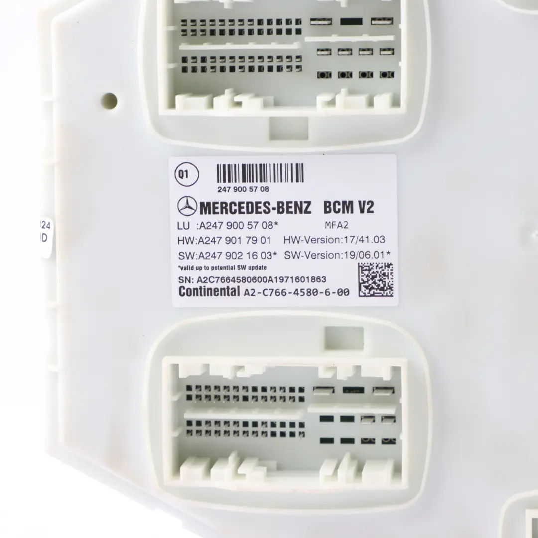 Mercedes W177 282.914 136HP benzina ECU Kit chiave BCM automatico - SKU A2829003300-1 - Numero di parte A2829003300