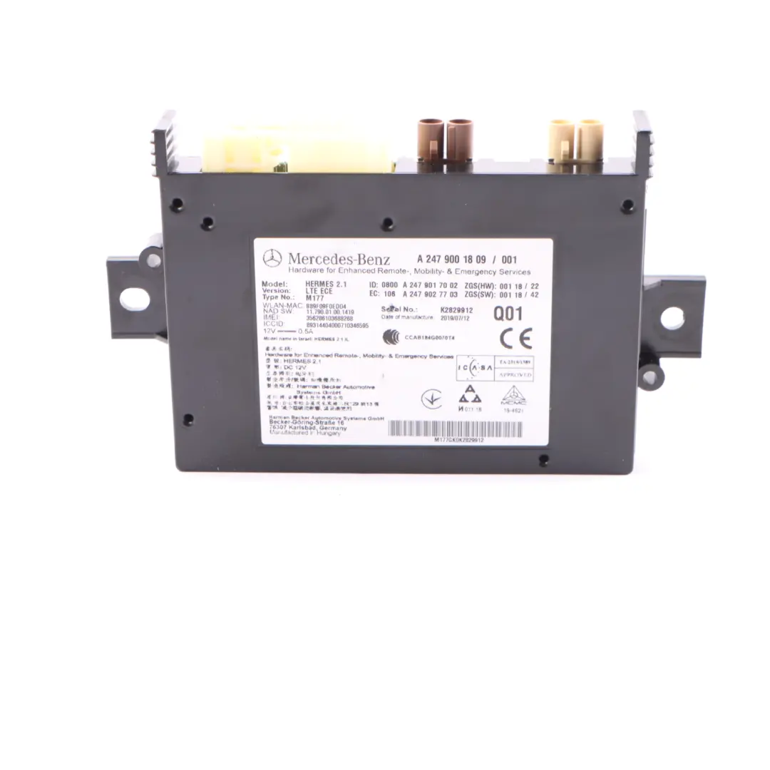 Mercedes W177 A180 282.914 136HP Petrol ECU Kit Key BCM Automatic - SKU A2829003300-1 - Part number A2829003300