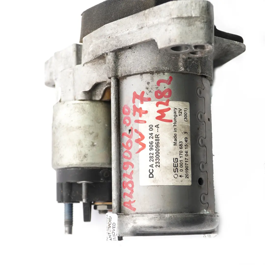  Starter Mercedes W177 M282 Petrol Engine Starter Motor - SKU A2829062400 - Part number A2829062400