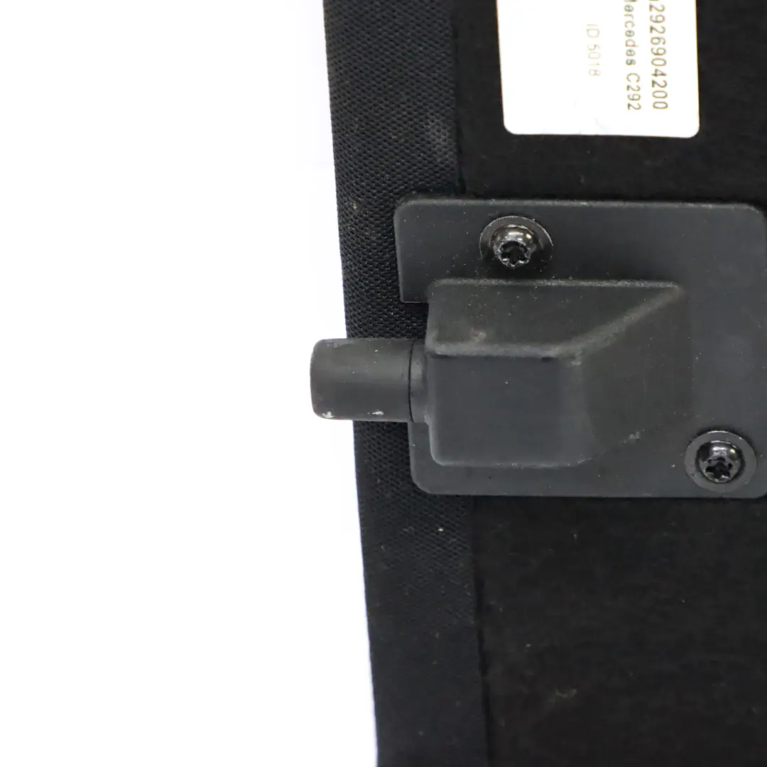 Parcel Shelf Boot Trunk Trim Panel Covering Black to Mercedes C292 with Part number A2926904200 Mercedes C292 Parcel Shelf Boot Trunk Trim Panel Covering Black - SKU A2926904200 - Part number A2926904200