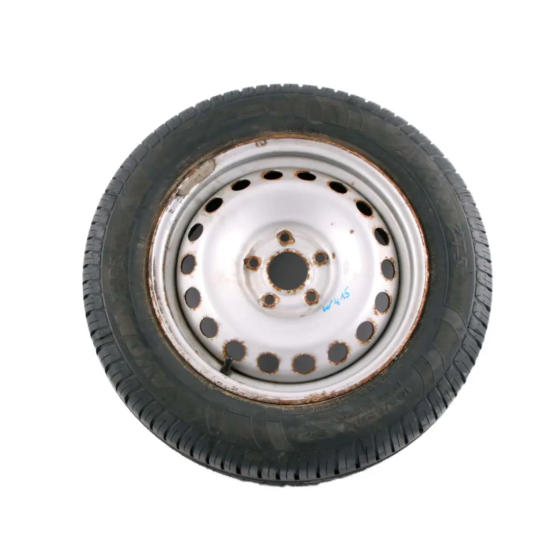 Spare Wheel Steel R15 Tyre 195/65 to Mercedes W415 Citan Silver Compact with Part number A4154016200 Mercedes W415 Citan Silver Compact Spare Wheel Steel R15 Tyre 195/65 - SKU A4154016200 - Part number A4154016200