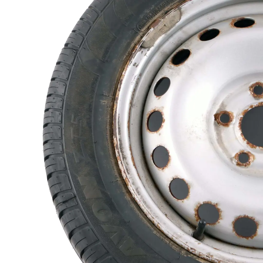 Spare Wheel Steel R15 Tyre 195/65 to Mercedes W415 Citan Silver Compact with Part number A4154016200 Mercedes W415 Citan Silver Compact Spare Wheel Steel R15 Tyre 195/65 - SKU A4154016200 - Part number A4154016200