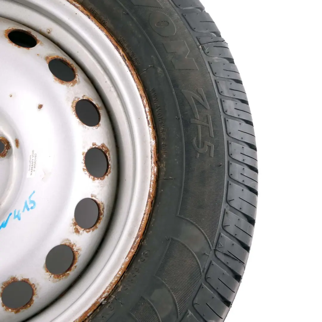 Spare Wheel Steel R15 Tyre 195/65 to Mercedes W415 Citan Silver Compact with Part number A4154016200 Mercedes W415 Citan Silver Compact Spare Wheel Steel R15 Tyre 195/65 - SKU A4154016200 - Part number A4154016200