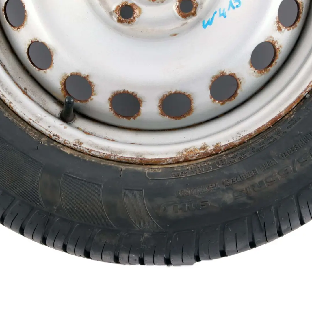 Mercedes W415 Citan Silver Compact Spare Wheel Steel R15 Tyre 195/65 - SKU A4154016200 - Part number A4154016200