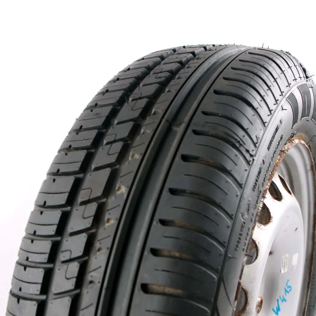 Spare Wheel Steel R15 Tyre 195/65 to Mercedes W415 Citan Silver Compact with Part number A4154016200 Mercedes W415 Citan Silver Compact Spare Wheel Steel R15 Tyre 195/65 - SKU A4154016200 - Part number A4154016200