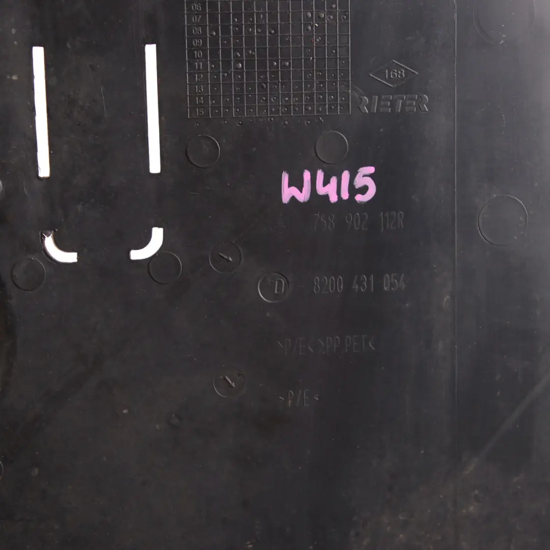 Underbody Cover Mercedes W415 OM607 Engine Compartment Underhood 8200431054 to with Part number A4155240001 Underbody Cover Mercedes W415 OM607 Engine Compartment Underhood 8200431054 - SKU A4155240001 - Part number A4155240001