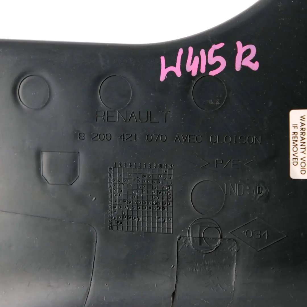 Mercedes Citan W415 B Pillar Right O/S Trim Cover Panel Black 8200421070 - SKU A4156920300 - Part number A4156920300