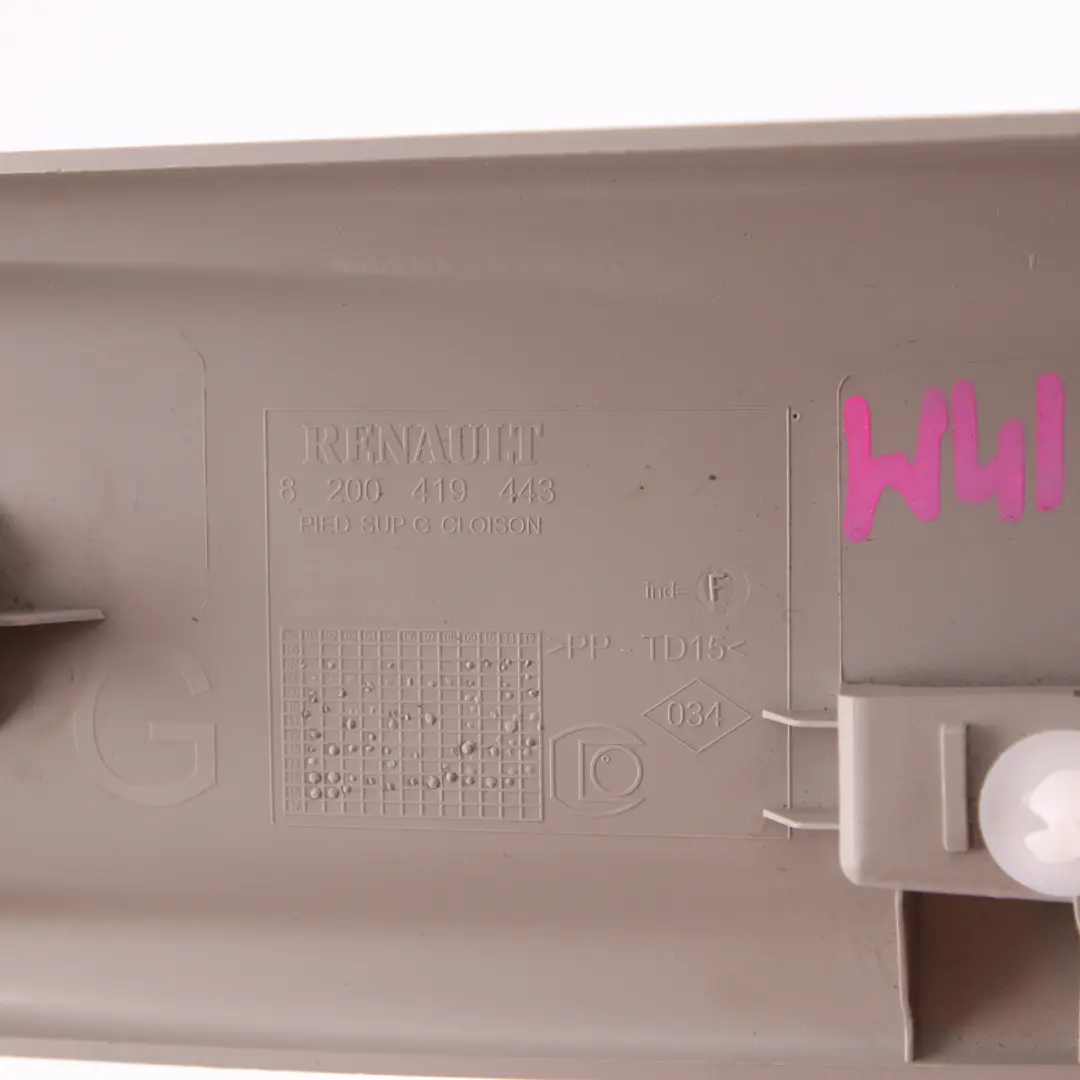 Säule Links Obere Zierleiste Abdeckung Panel 8200419443 für Mercedes Citan W415 B mit Teilenummer A4156920700 Mercedes Citan W415 B Säule Links Obere Zierleiste Abdeckung Panel 8200419443 - SKU A4156920700 - Teilenummer A4156920700