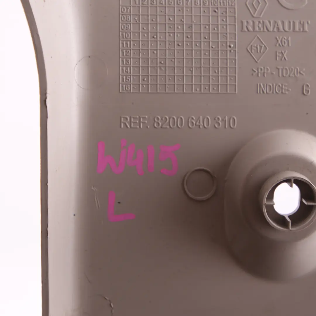 Pillar Left N/S Upper Trim Covering Panel 8200640310 to Mercedes Citan W415 B with Part number A4156920900 Mercedes Citan W415 B Pillar Left N/S Upper Trim Covering Panel 8200640310 - SKU A4156920900 - Part number A4156920900