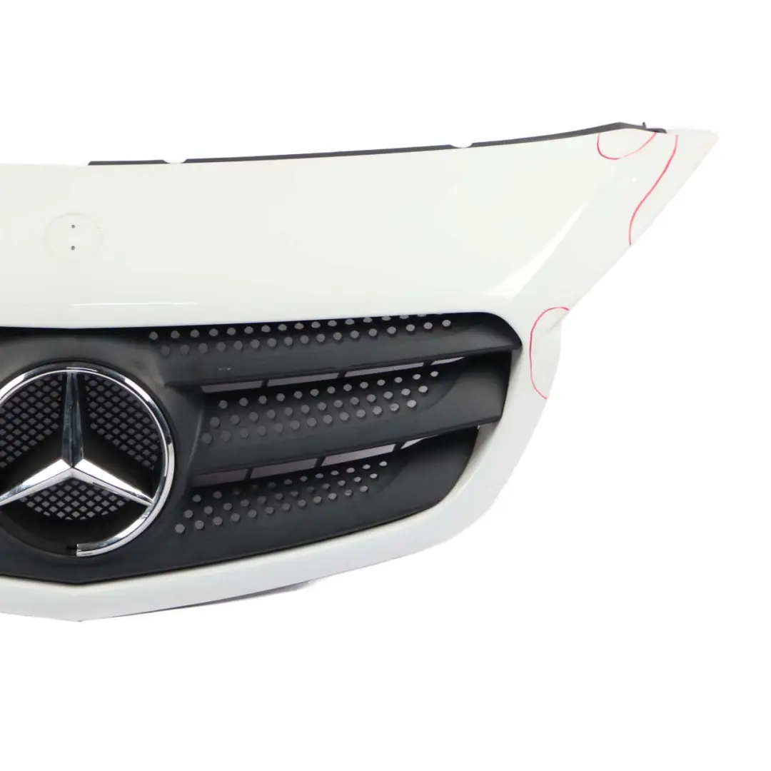 Radiator Grille Front Hood Bonnet Panel Chrome Alpine White to Mercedes Citan W415 with Part number A4158870301 Mercedes Citan W415 Radiator Grille Front Hood Bonnet Panel Chrome Alpine White - SKU A4158870301-ARW - Part number A4158870301