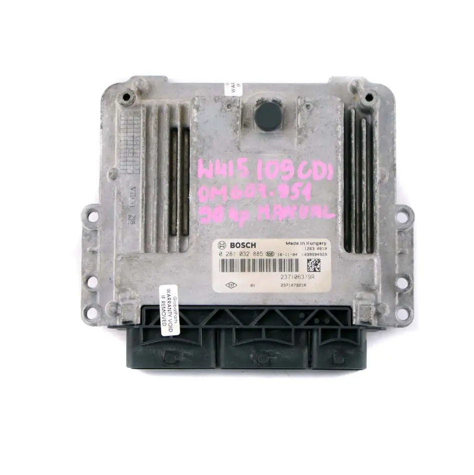 OM607 Engine Unit Module ECU 237106319 Manual to Mercedes W415 Citan 109 CDI with Part number A4159000403 Mercedes W415 Citan 109 CDI OM607 Engine Unit Module ECU 237106319 Manual - SKU A4159000403 - Part number A4159000403