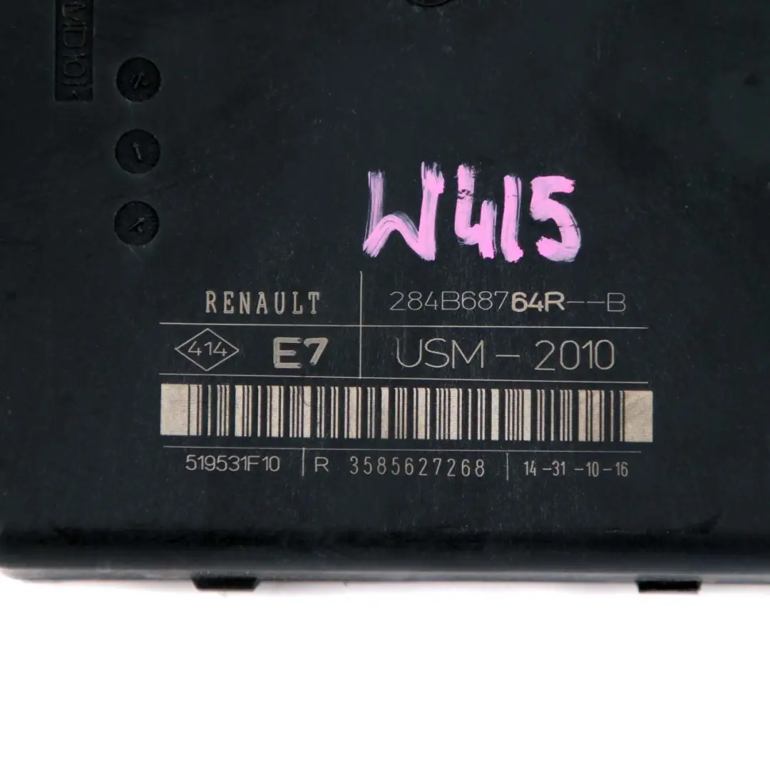 Fuse Box Mercedes W415 Citan USM Body Control Unit Module BCM 284B68764 to with Part number A4159000403 Fuse Box Mercedes W415 Citan USM Body Control Unit Module BCM 284B68764 - SKU A4159007800 - Part number A4159000403
