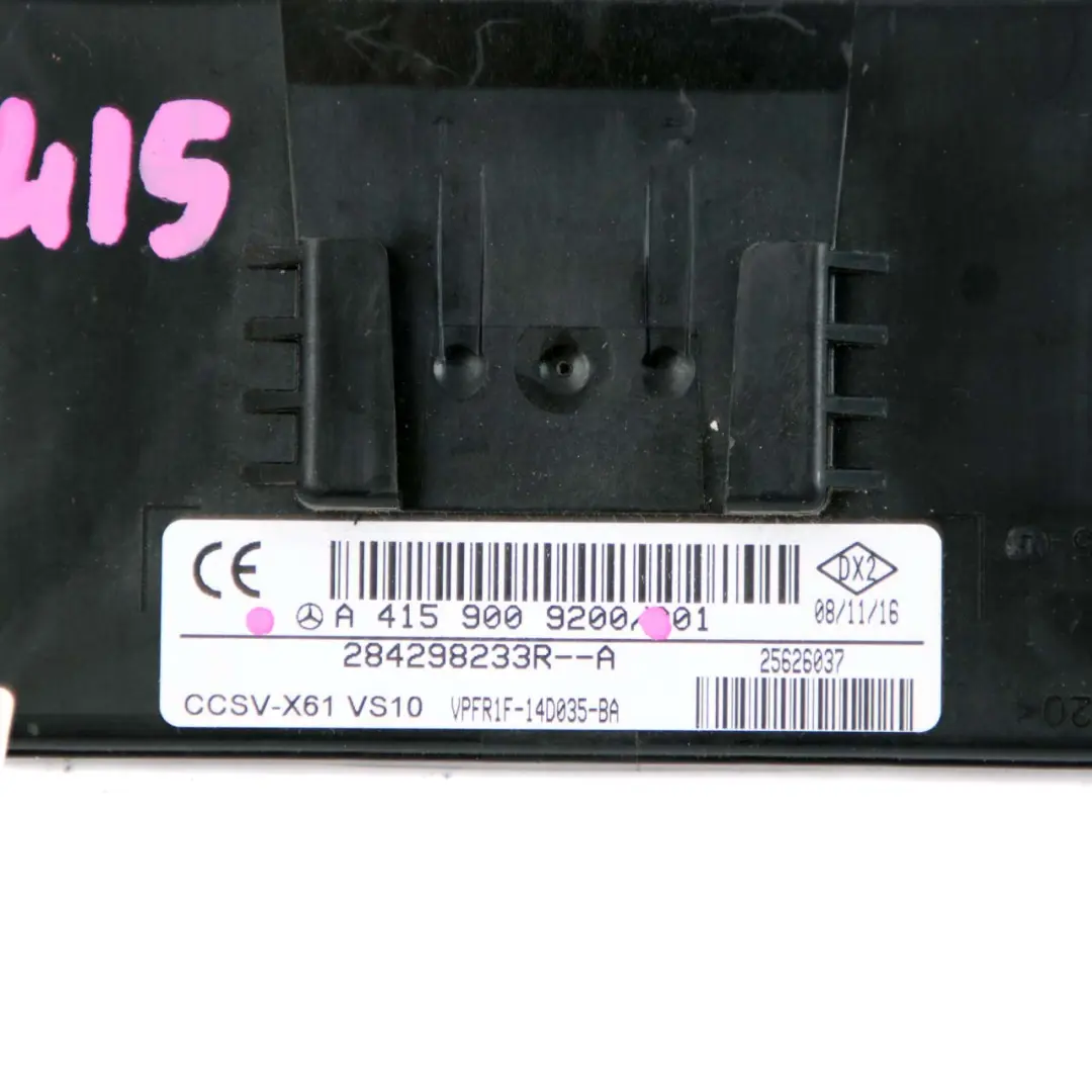 Control Unit Module Electronic to Mercedes W415 Citan with Part number A4159009200 Mercedes W415 Citan Control Unit Module Electronic - SKU A4159009200 - Part number A4159009200