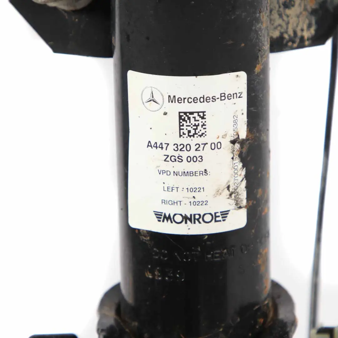 Front Left N/S Suspension Leg Brake Disc Caliper Wheel Hub to Mercedes W447 with Part number A4473202700 Mercedes W447 Front Left N/S Suspension Leg Brake Disc Caliper Wheel Hub - SKU A4473202700 - Part number A4473202700