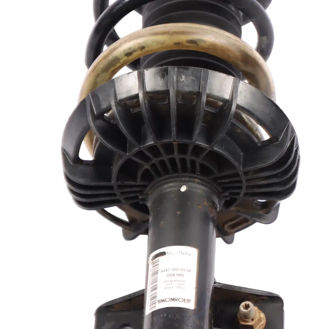 puntone a molla anteriore sinistro sospensione per Mercedes W447 con numero di parte A4473205338 Mercedes W447 puntone a molla anteriore sinistro sospensione - SKU A4473205338 - Numero di parte A4473205338