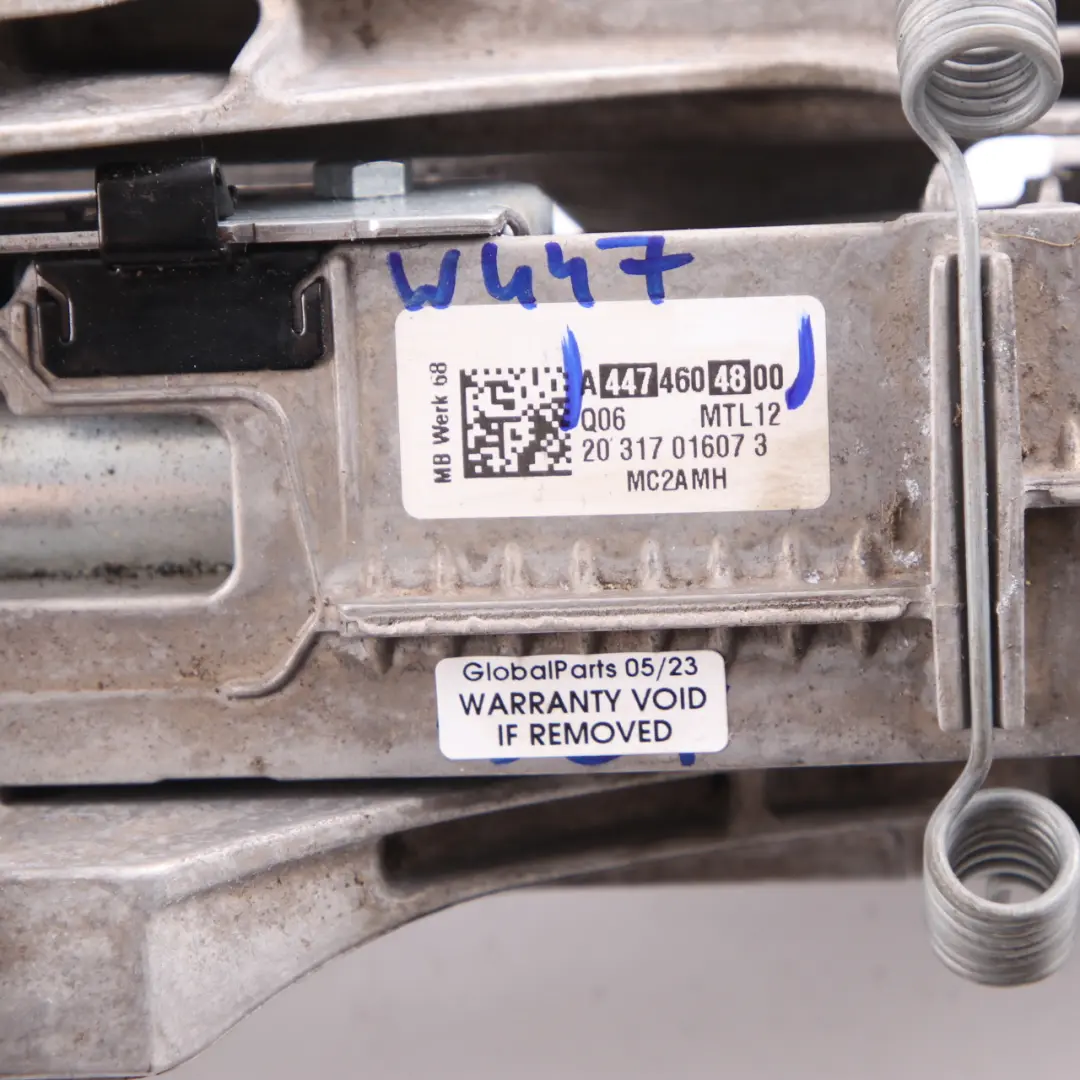  Columna de Dirección Mercedes W447 Tubo Eje Ajustable Manual - SKU A4474604800 - Número de pieza A4474604800