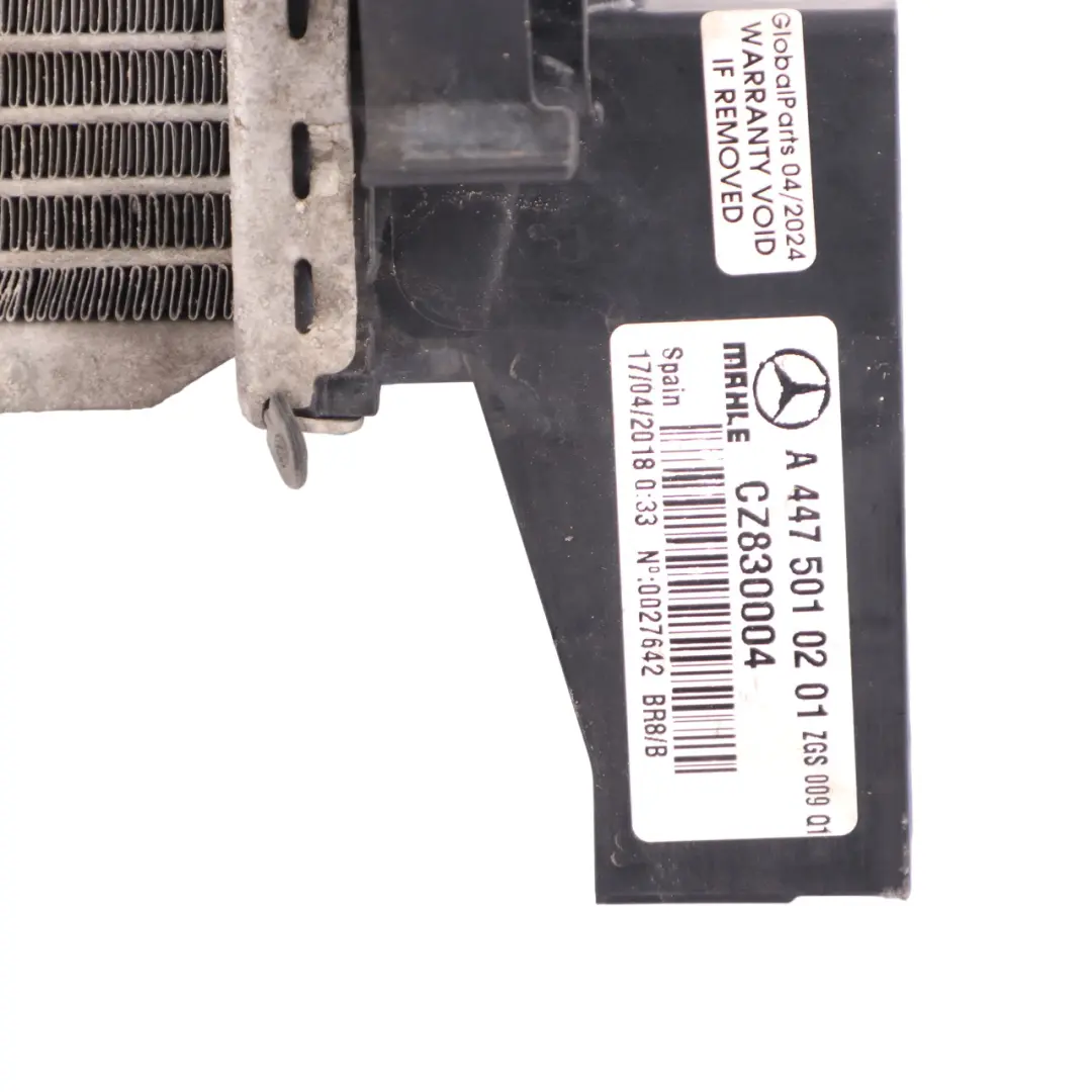 Mercedes W447 Cooling Radiator Engine Coolant Radiator Unit - SKU A4475010201 - Part number A4475010201