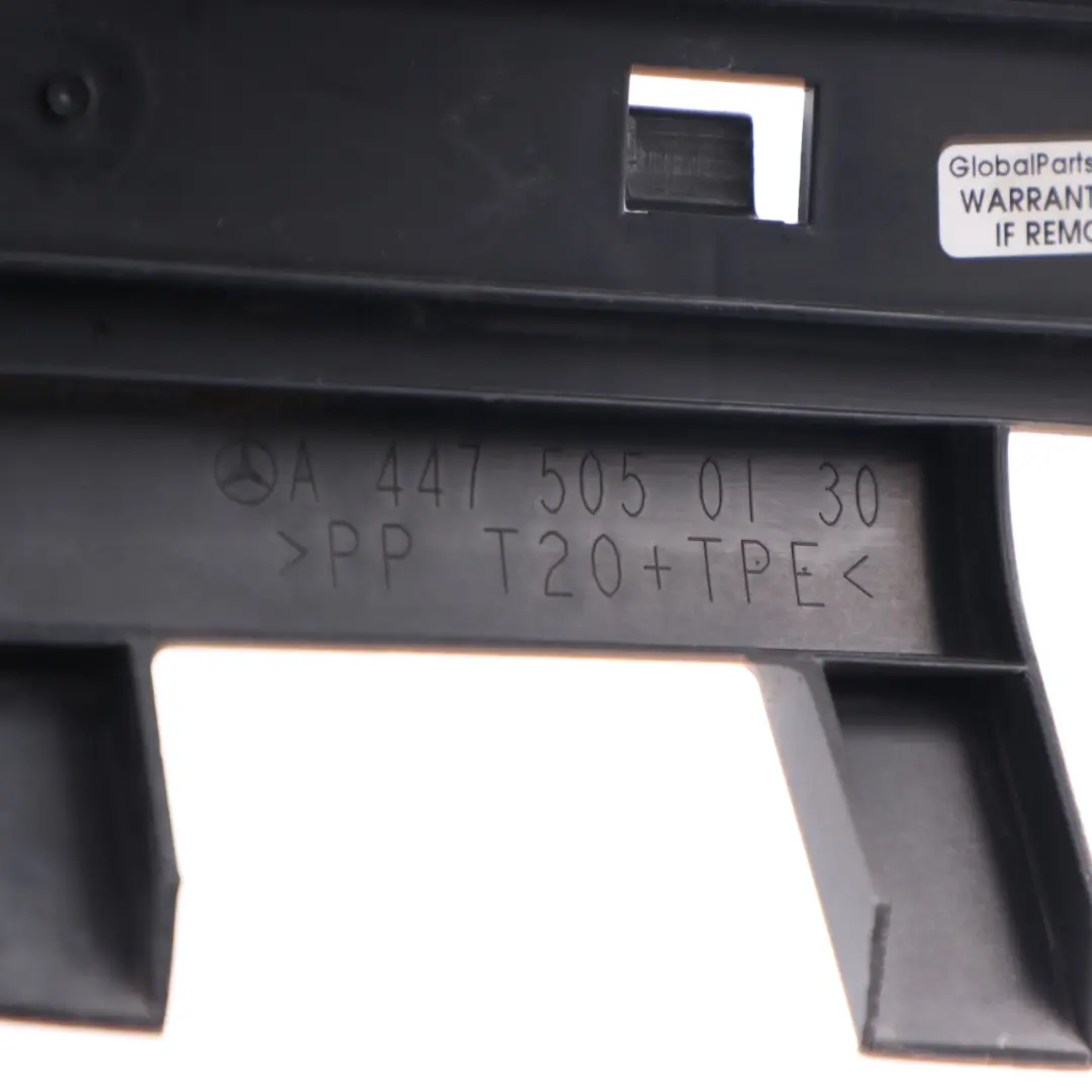 Duct Channel Radiator to Mercedes W447 Intercooler Air with Part number A4475050130 Mercedes W447 Intercooler Air Duct Channel Radiator - SKU A4475050130 - Part number A4475050130