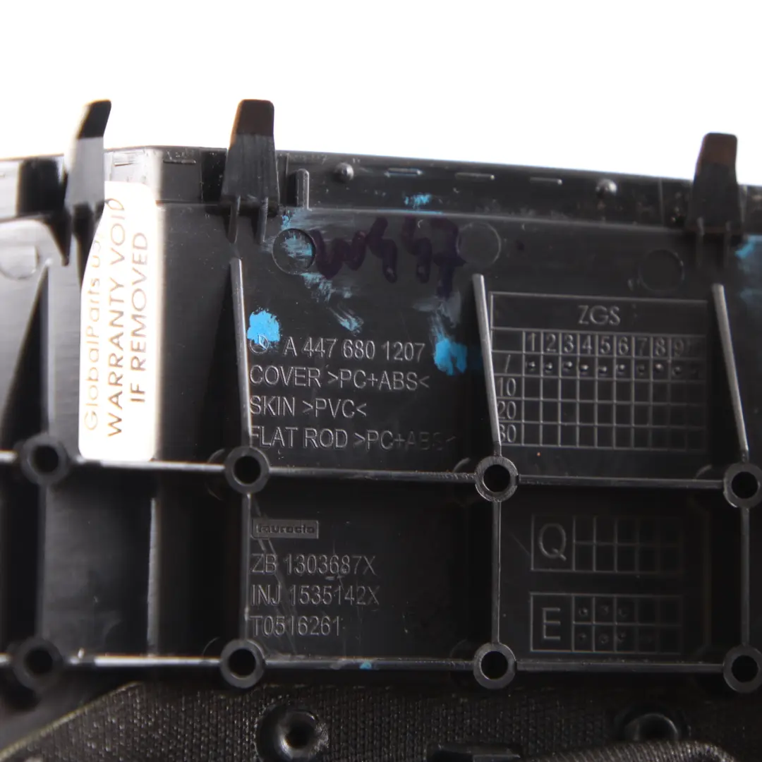 Mercedes W447 Kombiinstrument Tacho Uhren Abdeckung Trim - SKU A4476801207 - Teilenummer A4476801207