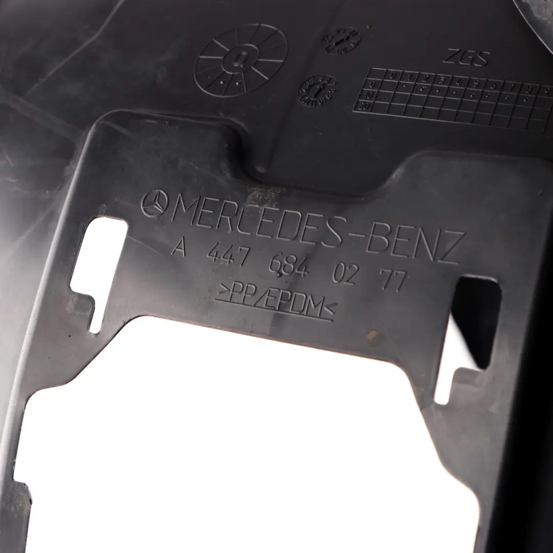 Arch Front Right O/S Trim Panel Cover to Mercedes Vito W447 Wheel with Part number A4476840277 Mercedes Vito W447 Wheel Arch Front Right O/S Trim Panel Cover - SKU A4476840277 - Part number A4476840277