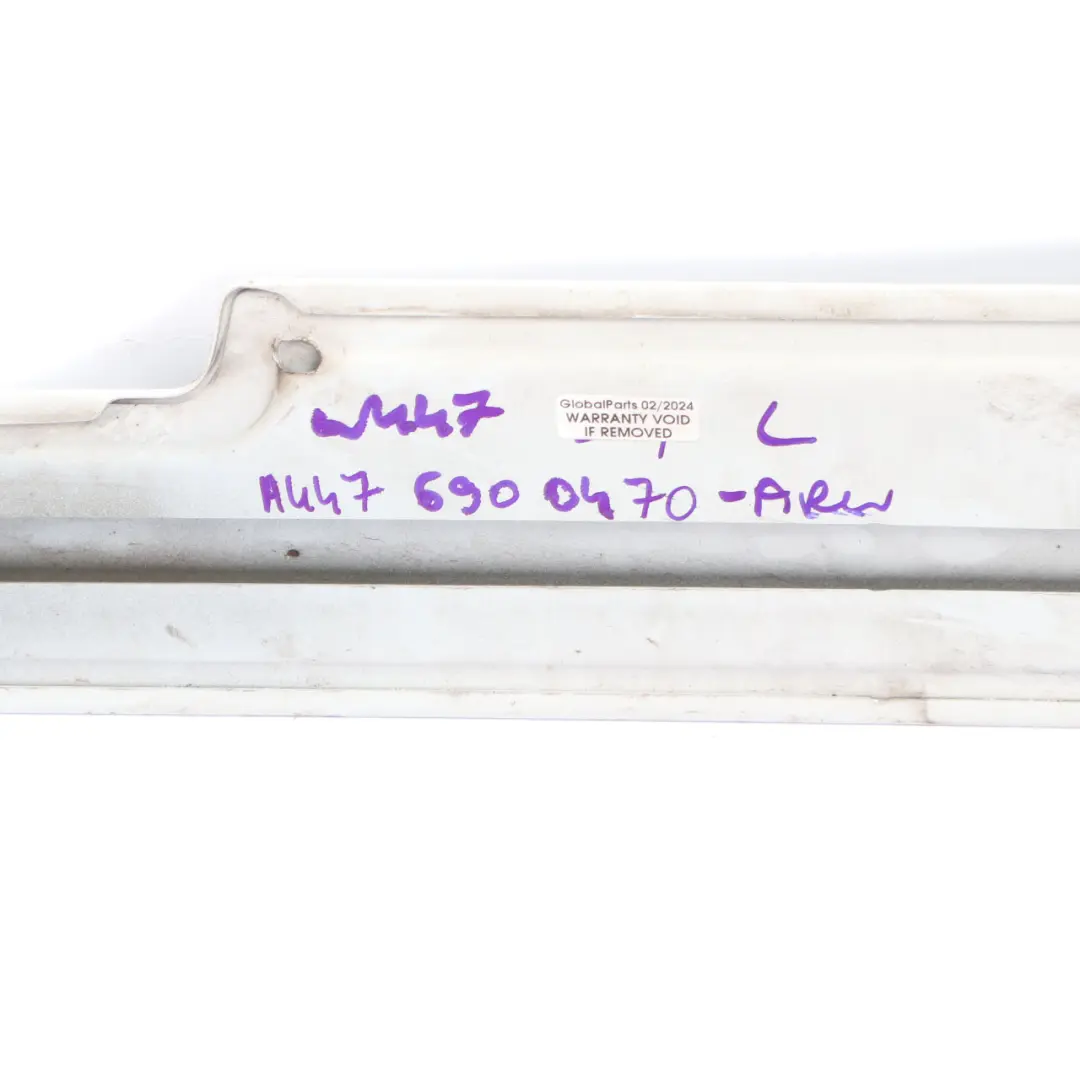 Mercedes Vito W447 Rail Trim Rear Left N/S Sliding Door Panel Arctic White 9147 - SKU A4476900470-ARW - Part number A4476900470