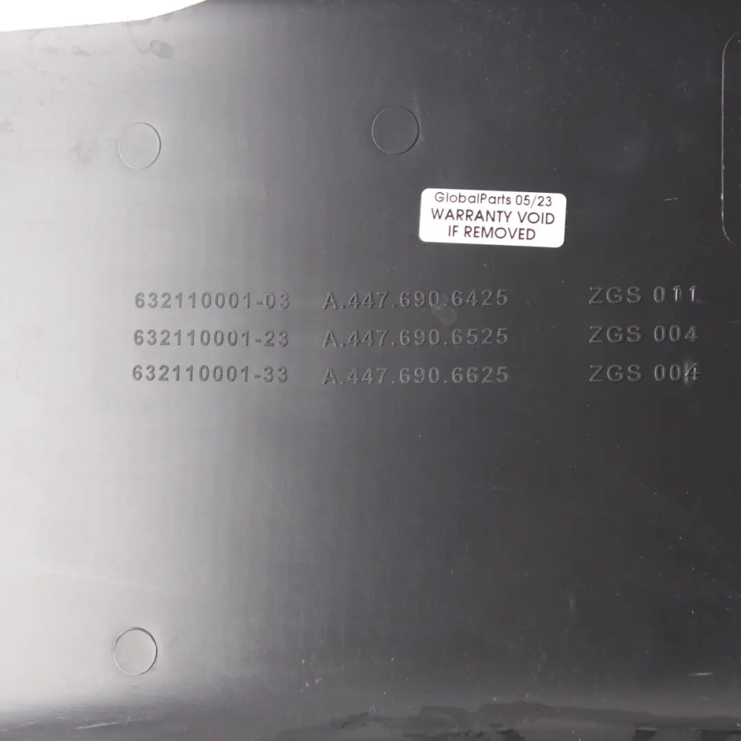 Mercedes W447 Couvercle garniture pilier B Panneau inférieur droit l'intérieur - SKU A4476929103 - Numéro de pièce A4476929103