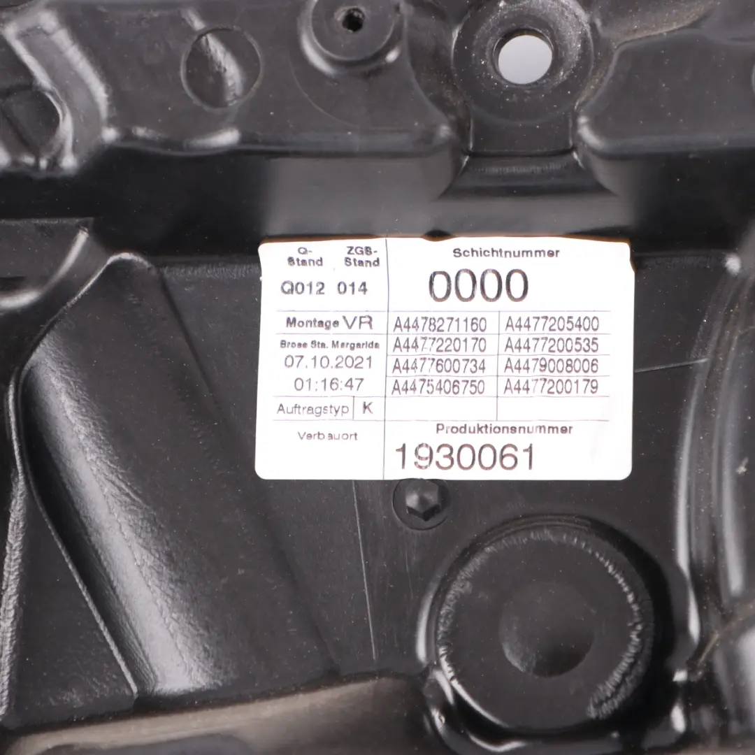 Elevalunas Regulador Puerta Delantera Derecha para Mercedes Vito W447 con número de pieza A4477204000 Mercedes Vito W447 Elevalunas Regulador Puerta Delantera Derecha - SKU A4477204000 - Número de pieza A4477204000