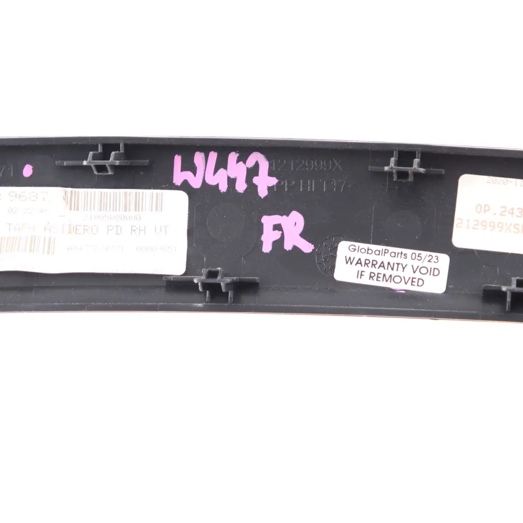 Door Strip Cover Trim Interior Front Right to Mercedes Vito W447 with Part number A4477274771 Mercedes Vito W447 Door Strip Cover Trim Interior Front Right - SKU A4477274771 - Part number A4477274771