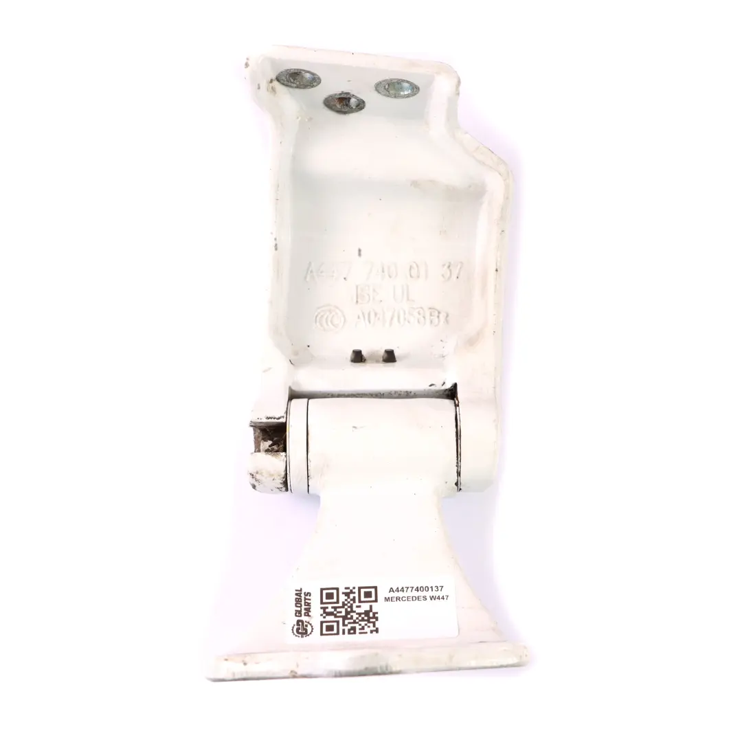Scharnier Mercedes Vito W447 Hintere Endtür Links Unteres Scharnier für mit Teilenummer A4477400137 Scharnier Mercedes Vito W447 Hintere Endtür Links Unteres Scharnier - SKU A4477400137 - Teilenummer A4477400137