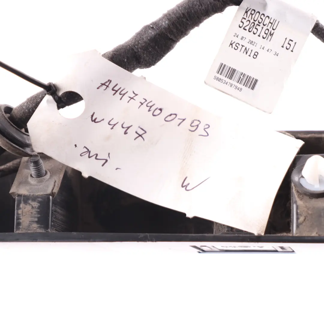 Trunk Trim Rear License Plate Light Strip Cover to Mercedes Vito W447 with Part number A4477400193 Mercedes Vito W447 Trunk Trim Rear License Plate Light Strip Cover - SKU A4477400193 - Part number A4477400193