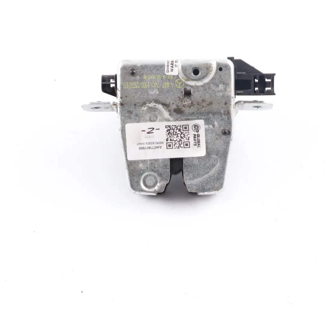 Mercedes W447 Verrouillage de porte de coffre Couvercle de hayon - SKU A4477401900 - Numéro de pièce A4477401900