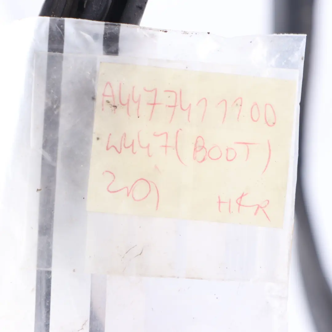 Seal Mercedes W447 Rear End Doors Boot Rubber Gasket to Tailgate with Part number A4477411100 Tailgate Seal Mercedes W447 Rear End Doors Boot Rubber Gasket - SKU A4477411100 - Part number A4477411100