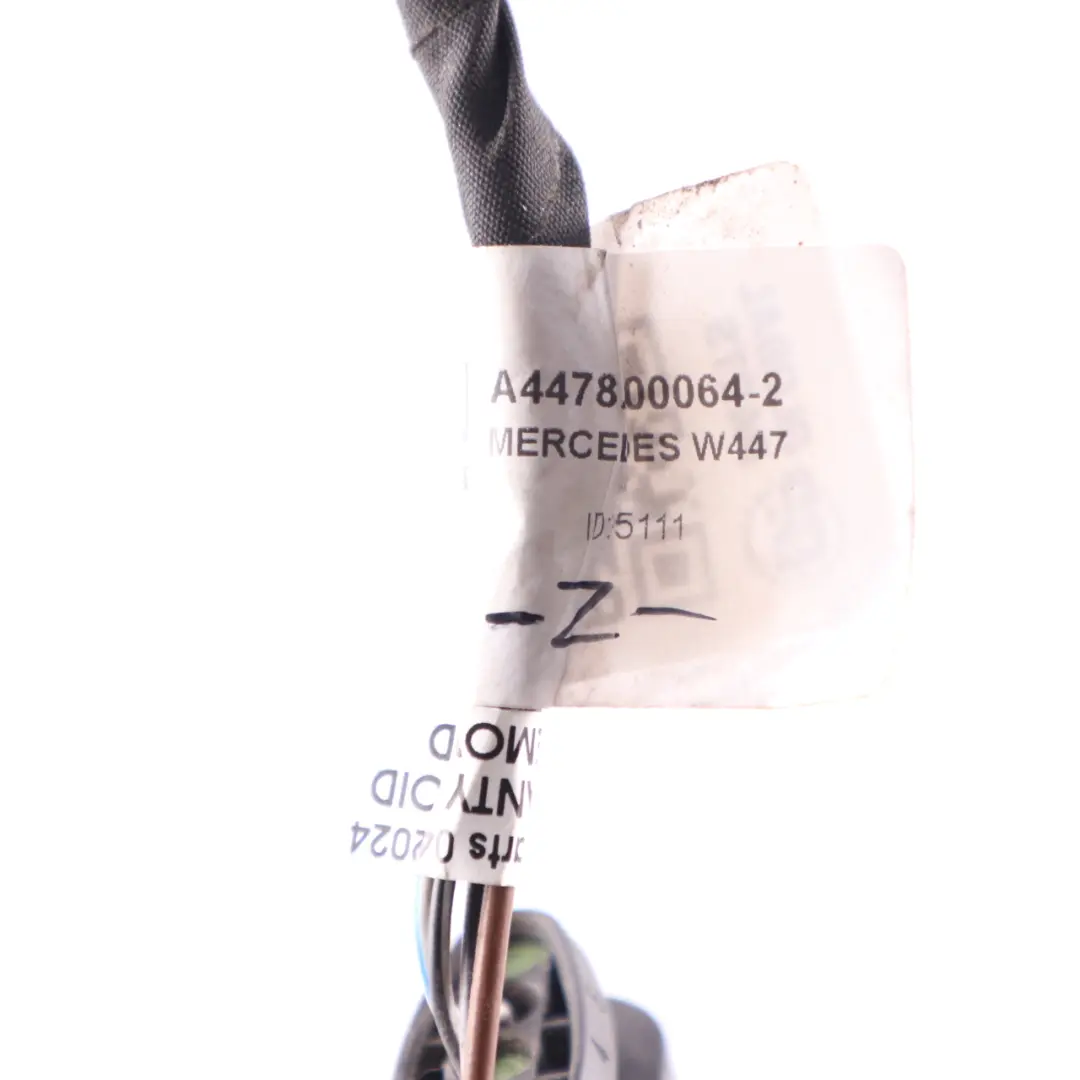 Lamp Left N/S Tailgate Light Plug Socket Wiring to Mercedes W447 Rear with Part number A4478200064 Mercedes W447 Rear Lamp Left N/S Tailgate Light Plug Socket Wiring - SKU A4478200064-2 - Part number A4478200064